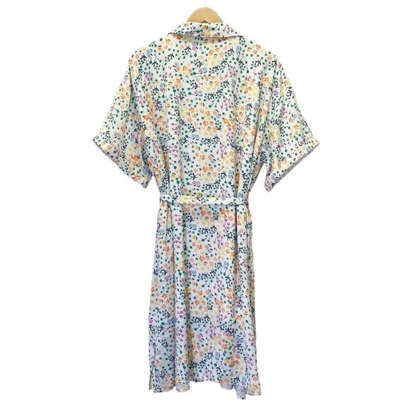 Summersalt The Do It All Belted Shirtdress in Wildflower Fields Print Size XL - Picture 3 of 13